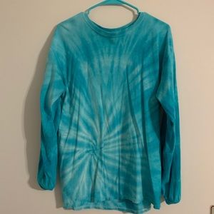 Tie dye blue t shirt